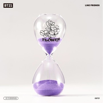 BT21 花漾10分鐘沙漏計時器 – MANG款 (紫色)