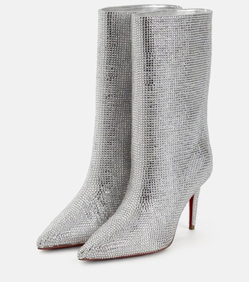 Christian Louboutin Astrilarge Strass suede ankle boots