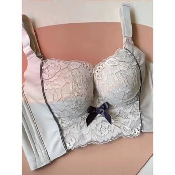 內衣女小胸聚攏平胸專用加厚aa杯胸罩顯大防下垂側收矯正定型文胸