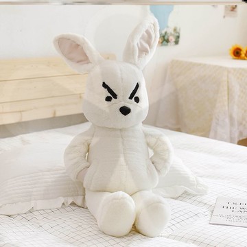 奮斗兔子逢兇化吉陪伴可愛兔子公仔毛絨玩具創意禮物特別丑的玩偶
