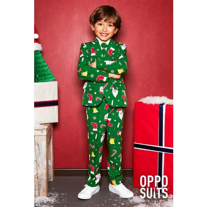 コスプレ 子供 衣装 男の子 人気 Opposuits オッポスーツ 小学生 Santaboss 緑 クリスマス 総柄 パーティ 仮装 コスチューム ファンシースーツ 通販 Lineポイント最大0 5 Get Lineショッピング