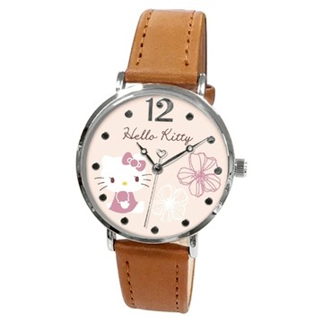 三麗鷗 超薄皮帶錶