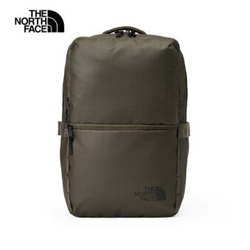 The North Face 官方旗艦 北面男女款綠色DWR防潑水休閒後背包｜81DM4WC 筆電包/登山包