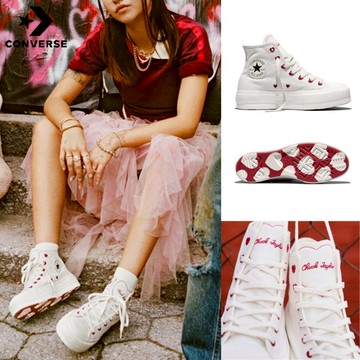 【Converse】高筒厚底帆布鞋_女_CHUNK TAYLOR ALL STAR LIFT_A19058C 情人節限定