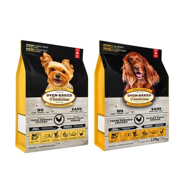【Oven-Baked 烘焙客】5磅 高齡犬 低脂 小顆粒/原顆粒 狗飼料 狗糧