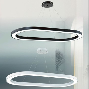 LED 90W  6000K橢圓形吊燈  38-80171、80172