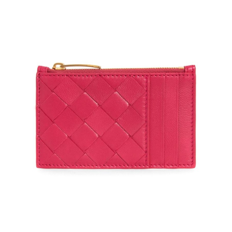 ボッテガヴェネタ BOTTEGA VENETA 財布 レディース カードケース/コインケース クランベリー ZIPPED CARD CASE  680613 VCPP3 6420 CRANBERRY | LINEショッピング