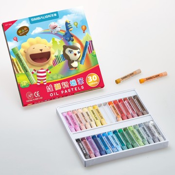 【龍品文具】 奶油獅 30色 奶油獅粉臘筆 OP-30A BUTTER LION 雄獅