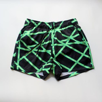 時尚印花男士沙灘褲海邊度假休閑游泳短褲內襯彈力速干運動三分褲