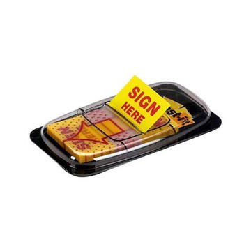 3M 思高牌 Post-it 利貼 680-9 可再貼抽取式印刷標籤 SIGN HERE (請簽名) 25×44mm