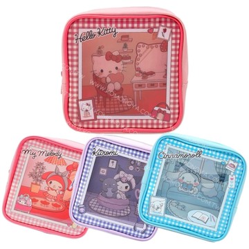 小禮堂 Sanrio 三麗鷗 方形窗口收納包 (我的小窩) Kitty 美樂蒂 酷洛米 大耳狗