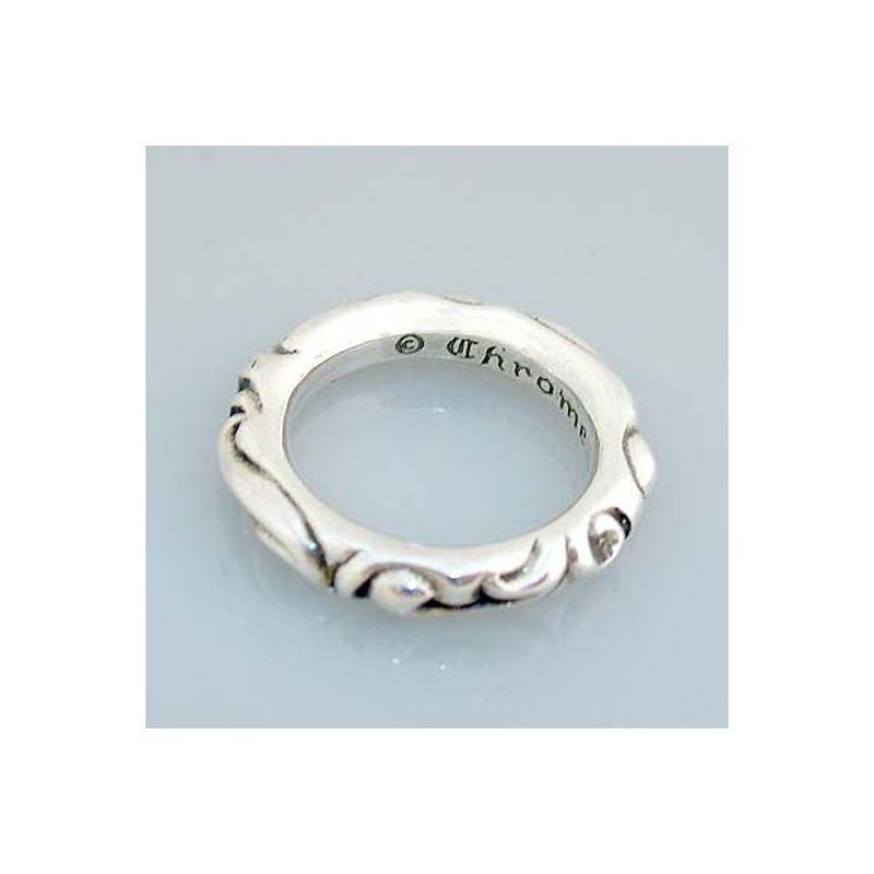 クロムハーツ Chrome Hearts リング スクロールバンドリング scroll band ring | LINEショッピング