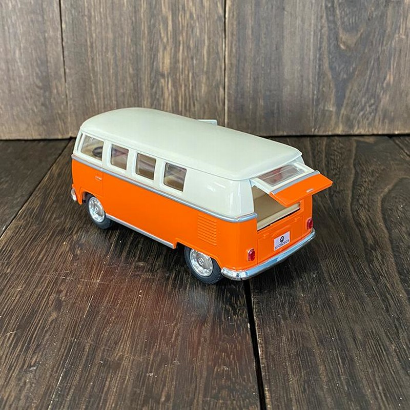 ミニチャンプス フォルクスワーゲンT2 バス イエロー ミニカー ミニカー 1/18 LuckyTOYS VW ワーゲンバス キャンパー 黄色/白