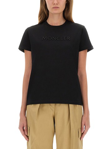moncler cotton t-shirt with logo