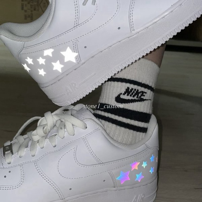 ナイキ Nike エアフォース 1 Air Force 1 リフレクティブ スター 星 カスタム サービス エアフォースワン メンズ レディース スニーカー 通販 Lineポイント最大0 5 Get Lineショッピング