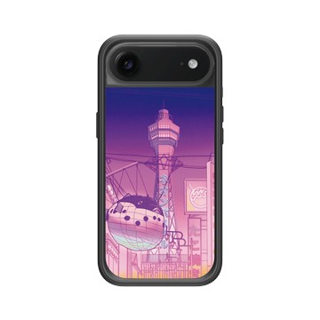 iPhone Air Mod NX -邊框背蓋組合 (相機按鈕) 黑 - Denise Rashidi (Surudenise) - 大阪城