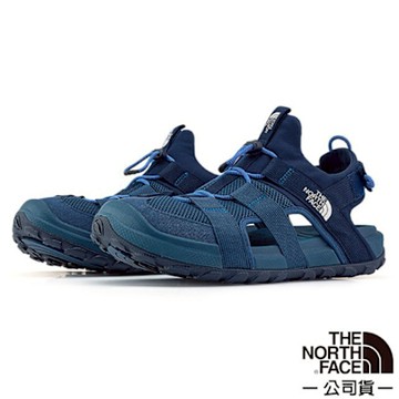 【The North Face】男 Explore Camp 機能抗菌水陸兩用護趾鞋.涼鞋拖鞋.溯溪鞋.海灘鞋_83NL-58I 深海藍 N