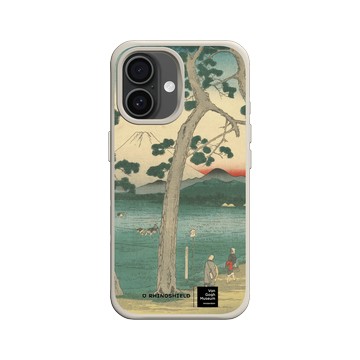 iPhone 16 SolidX 貝殼灰 - Van Gogh Museum - 東海道左側的富士山 - 歌川廣重