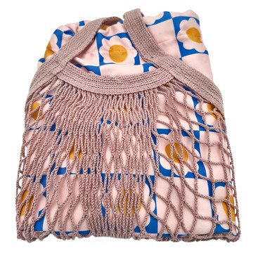 Zappgirlbrabra 泰國網袋手提包 -N-02X 彩色 215g  38 x 35.5cm 背帶25cm