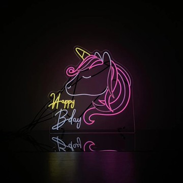 Happy Birthday 丨幼線霓虹燈牌丨EL006丨AMAZING NEON