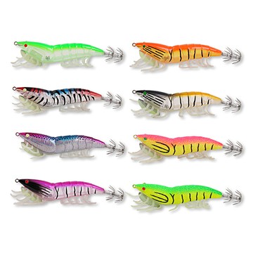 【TTFF】路亞餌批發新款代鉤沉水仿真夜光軟腳硬殼蝦11.7cm/20.5g爆炸魷魚鉤假餌鉤漁具現貨批發