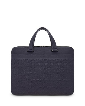 Ferragamo Embossed Briefcase