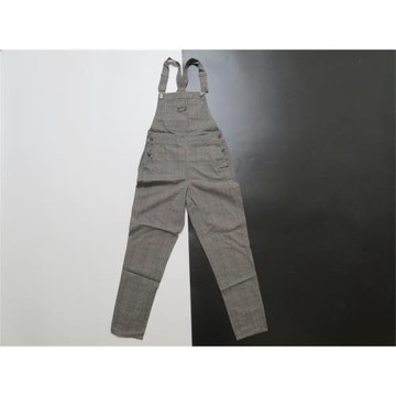 美式復古街頭潮牌工裝格子女款plaid滑板街舞長褲背帶褲overalls