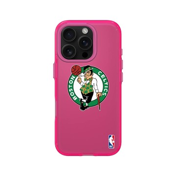iPhone 16 Pro Clear 粉漾桃 - NBA - Logo-波士頓塞爾提克 Boston Celtics
