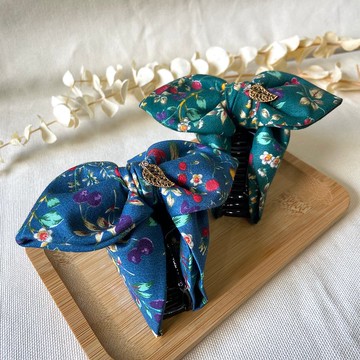 布抓夾/抓夾/莓果花叢/藍色款/綠色款