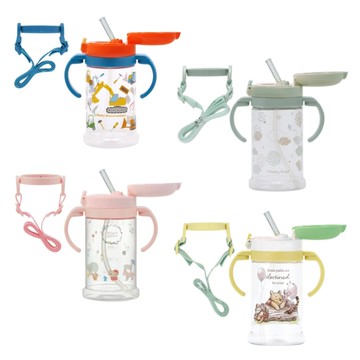 Skater 寬底吸管杯370ml(多款可選)吸管杯|喝水杯