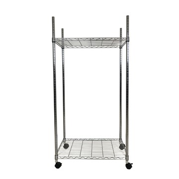 我塑我形 75 x 45 x 170 cm MIT耐重移動式萬用鐵力士鍍鉻二層收納架 置物架 鐵力士架 二層架