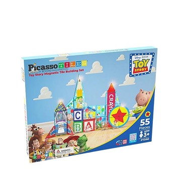 PicassoTiles Disney系列彩繪磁力片-玩具總動員55PCS