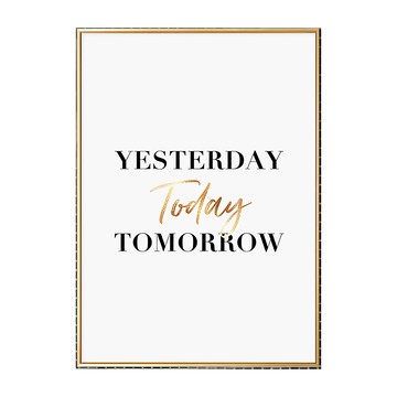 閃閃發光的今天 掛畫  59.4 x 42cm  木色