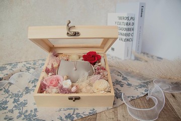 紀念日 情人節 浪漫木花盒