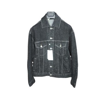 N.HOOLYWOOD 中性 黑灰色日產霜降感 立體裁剪 牛仔夾克 IT36