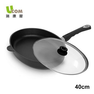 【UCOM 瑞康屋】德國黑魔法不沾鍋-魚鍋單柄40cm(含蓋)
