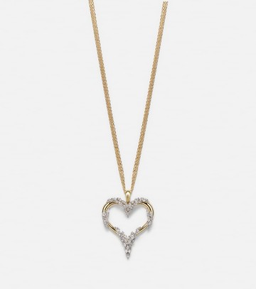Yeprem Golden Strada 18kt white and yellow gold necklace with diamonds