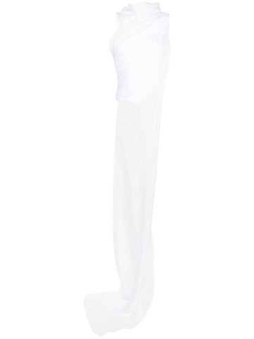 Seen Users - Bella hooded asymmetric top - women - Silk/Elastane/Polyester - 34 - White
