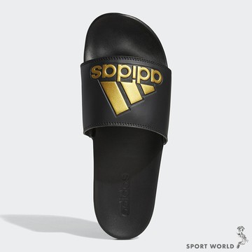 【下殺】Adidas 男鞋 女鞋 拖鞋 ADILETTE COMFORT 黑 金【運動世界】GY1946