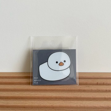 小白鴨 水晶貼紙 轉印貼紙 防水貼紙 行李箱貼紙 立體貼紙