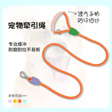 [24時熱賣]寵物項圈 牽引繩 脖圈頸圈 跨境狗狗牽引繩透氣防汗防爆衝P繩小中大型犬遛狗寵物防掙脫狗繩 HGV0