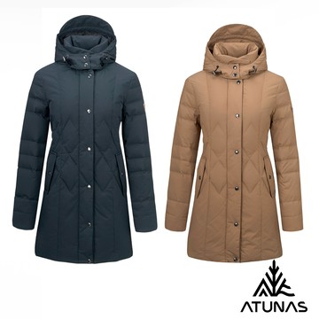 【ATUNAS 歐都納】女款HEAT CORE蓄熱中長版羽絨外套A1GA2532W-2色可選