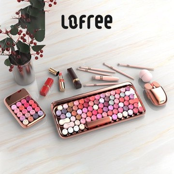 Lofree洛斐 玫瑰金機械鍵盤