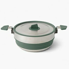 [ SEATOSUMMIT ] Detour 不鏽鋼折疊煮鍋 3L 軍綠 / ACK026021-402007