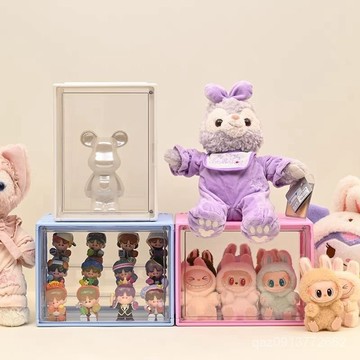 💕臺灣出貨💕手辦收納多層展示箱瑪特透明收納盒亞克力彩色防塵展示櫃 VYS3