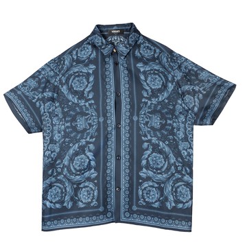 Young Versace Kids 巴洛克印花真絲襯衫