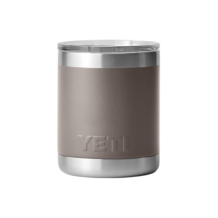 YETI Rambler 10オンス ローボール マグスライダー蓋付き 真空断熱 ステンレス製、シャープテイルトープ