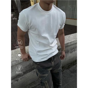 GTAL美式打底短袖sorona熾芯蓄熱鎖溫純色T恤保暖運動彈力上衣