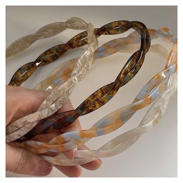 【Hera 赫拉】高級螺旋醋酸髮箍 H114101503