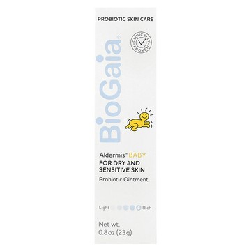 BioGaia, Aldermis 嬰兒益生菌軟膏，乾性敏感皮膚，0.8 盎司（23 克）